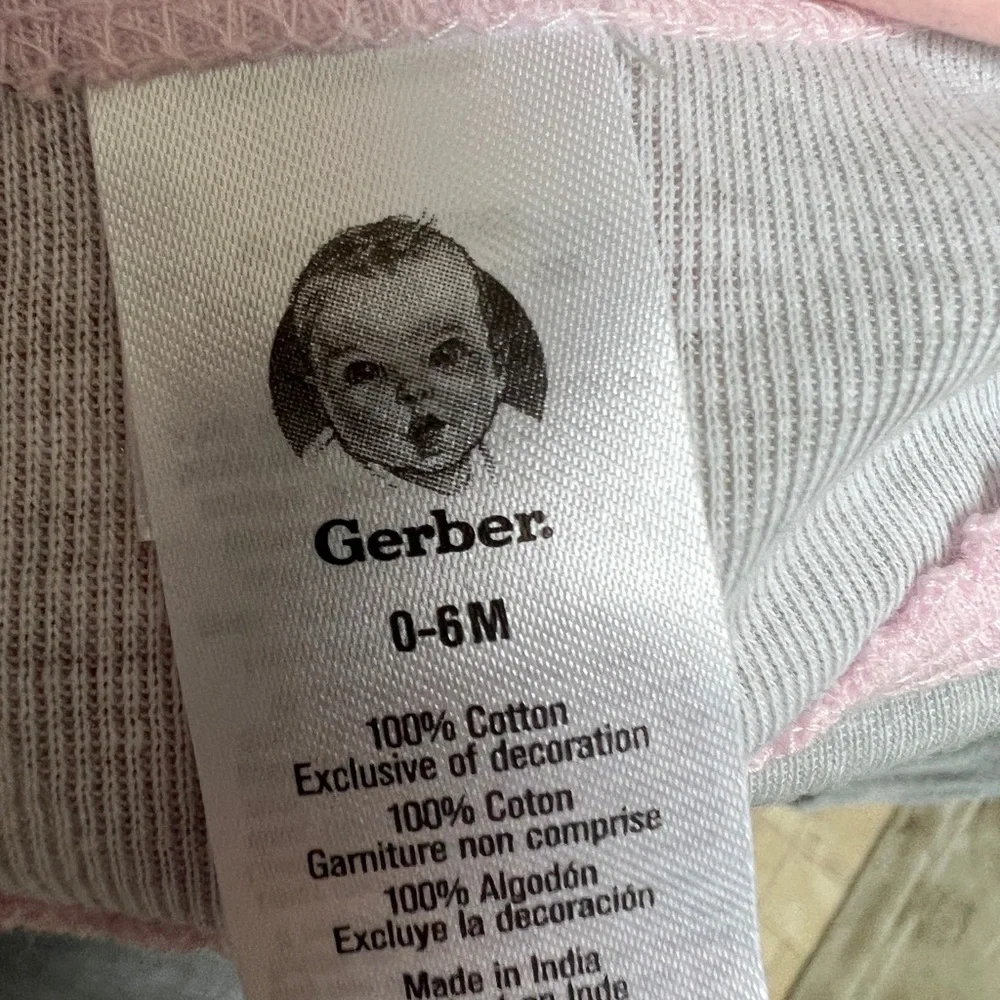 NWOT Gerber 0-6M Cloud Dream All Day One Piece Open Bottom Nightgown Pajamas